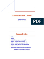 Queueing Systems: Lecture 2