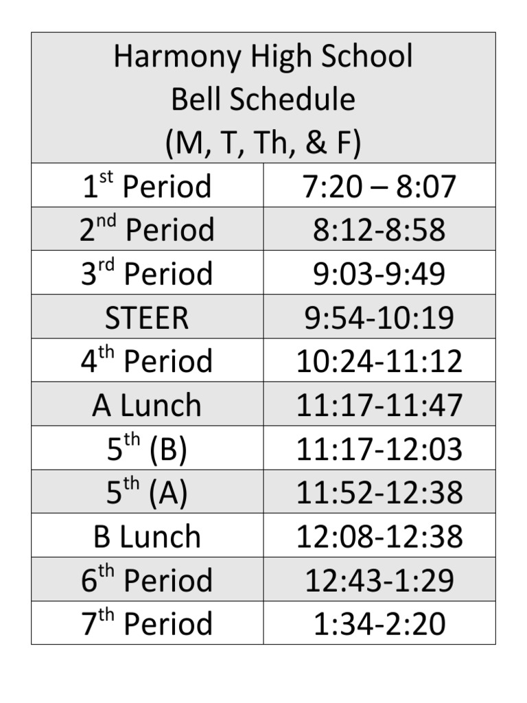 harmony-high-school-bell-schedule-pdf