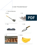 How To Make "Chocolate Bananas": Tools and Materials