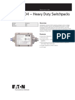SP20-RD4 - Heavy Duty Switchpacks: Technical Data Technical Data