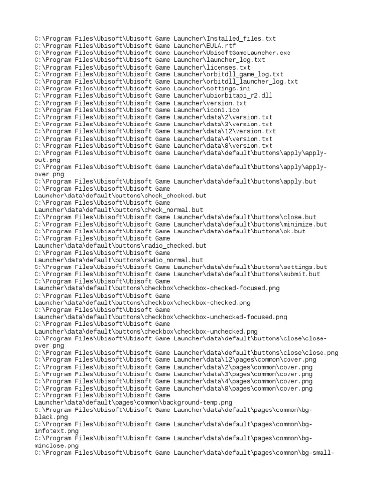 Installed Files | PDF | Text File | Computer File Formats