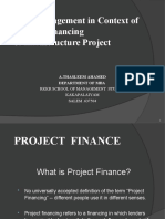 Risk Management in Context of Project Financing of Infrastructure Project