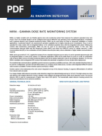 Mira - Gamma Dose Rate Monitoring System: General Technical Data Mira With Solar Panel and Tripod