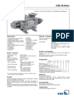 Manual técnico bomba pressão múltiplos estágios