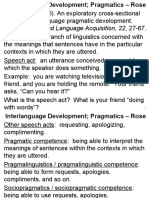 Pragmatic Development in English as a Second Language