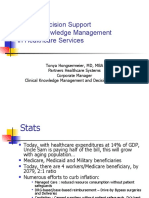 Clinical Decision Support ROI of Knowledge Management in Healthcare Services