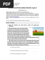 2do Trabajo Práctico Inglés 3ro B Pep