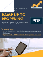 Ramp Up To Reopening