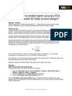 EM FAQ: How To Enable Higher Accuracy FEA Solution in Maxwell 3D Eddy Current Design?