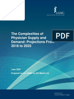 Association of American Medical College's Physician Workforce Projections June 2020
