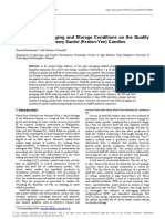 Influence of Packaging and Storage Conditions On The Quality and Shelf-Life of Chewy Santol (Kraton-Yee) Candies