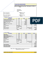 Calculo de Flete y Movilizacion