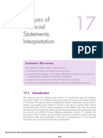 Filepages From Chapter 17 Analysis of Financial Statements - Interpretation
