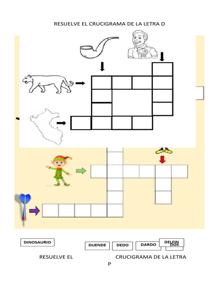 Pie Crucigramas Consonantes PDF