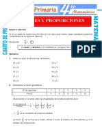 Razones y Proporciones para Cuarto de Primaria