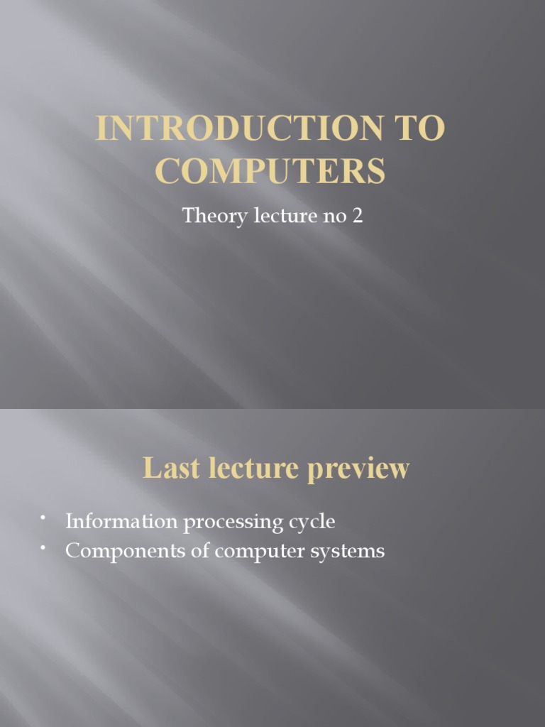 Components of Computer Systems Explained | PDF | Computers