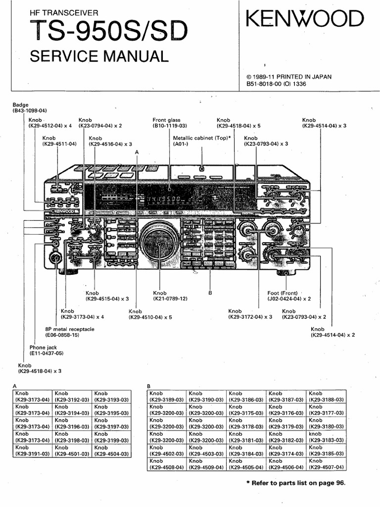 KENWOOD TS 950SD Service Manual PDF | PDF