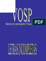 VOSP - Bateria de Percepcion Visual y Espacial