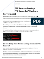 Configure DNS Reverse Lookup Zones and P