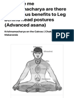 Convince Me Krishnamacharya Are There Any Benefits To Leg Behind Head Postures