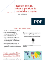 As Questões Sociais, Económicas e Políticas de