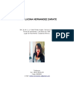 Curriculum Vitae Nimbe Lucina Hernández Zárate