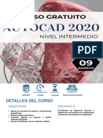 Brochure Curso Gratuito AutoCAD 2020 (Nivel Intermedio)