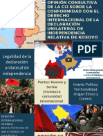 Opinion Consultiva de La Cij Sobre La Conformidad Con El Derecho Internacional de La Declaracion Unilateral de Independencia Relativa de Kosovo