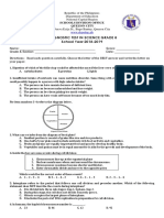 Diagnostic Test in Science Grade 8 School Year 2018-2019: Schools Division Office Quezon City