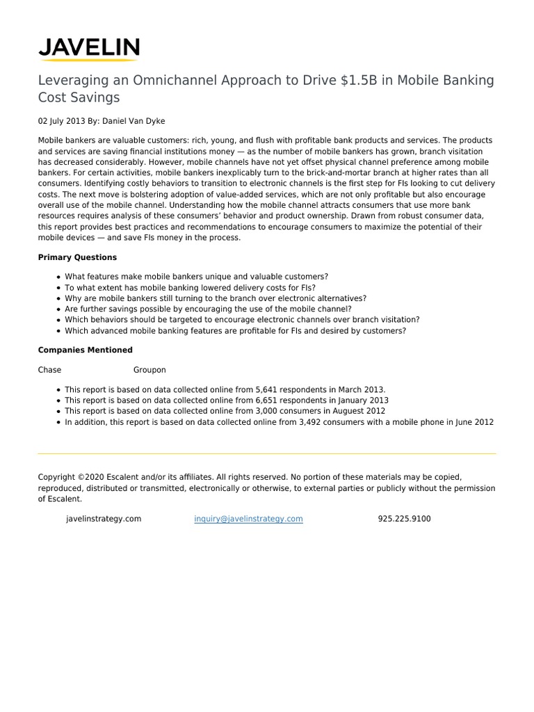 Javelin Leveraging An Omnichannel Approach To Drive 1.5B in Mobile