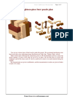 Eighteen-Piece Burr Puzzle Plan PDF