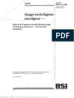 IEC 60947-5-2-1999 - Low-Voltage Switchgear and Controlgear - Control Circuit Devices and Switching Elements - Proximity Switches (BS EN)