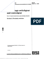 IEC 60947-5-2-1998 - Low-Voltage Switchgear and Controlgear - Control Circuit Devices and Switching Elements - Proximity Switches (BS EN)