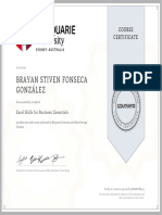 Brayan Stiven Fonseca González: Course Certificate