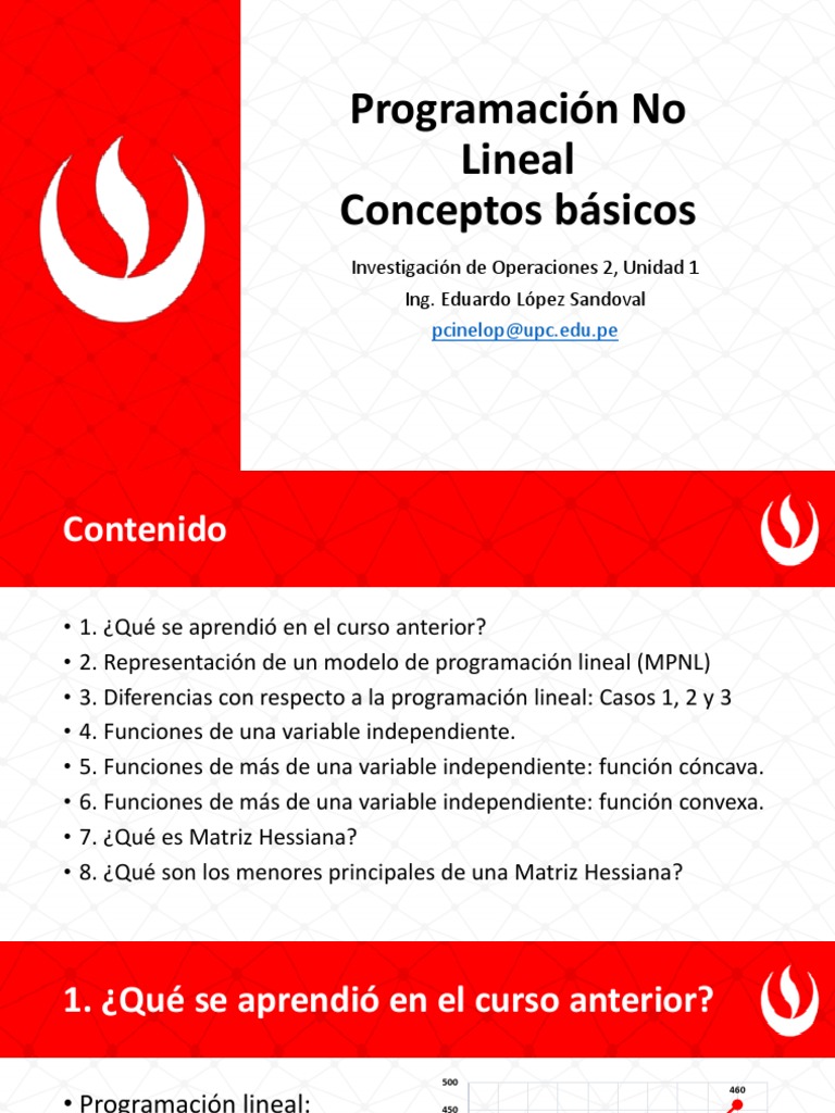 1 - 1 Programación No Lineal Conceptos Básicos PDF | PDF | Programación ...