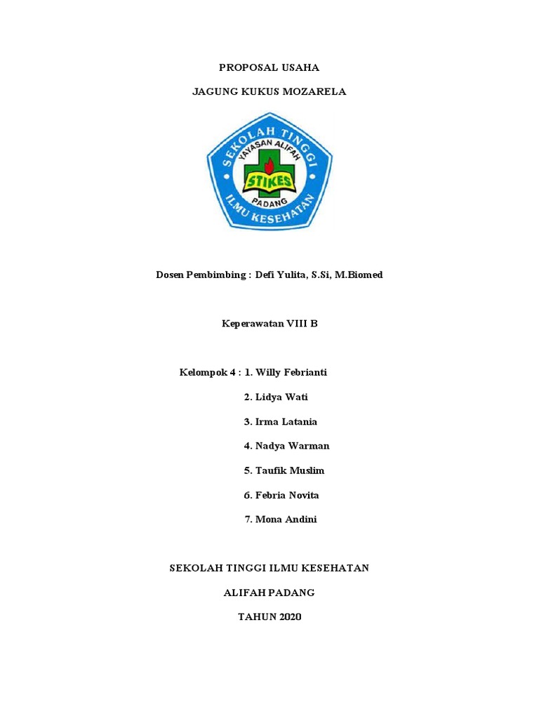 Proposal Usaha Kelompok 4 | PDF