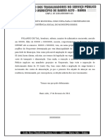 Modelo. SR. PREFEITO MUNICIPAL COM CÓPIA PARA O SECRETÁRIO DE ASSISTÊNCIA SOCIAL DO MUNICÍPIO