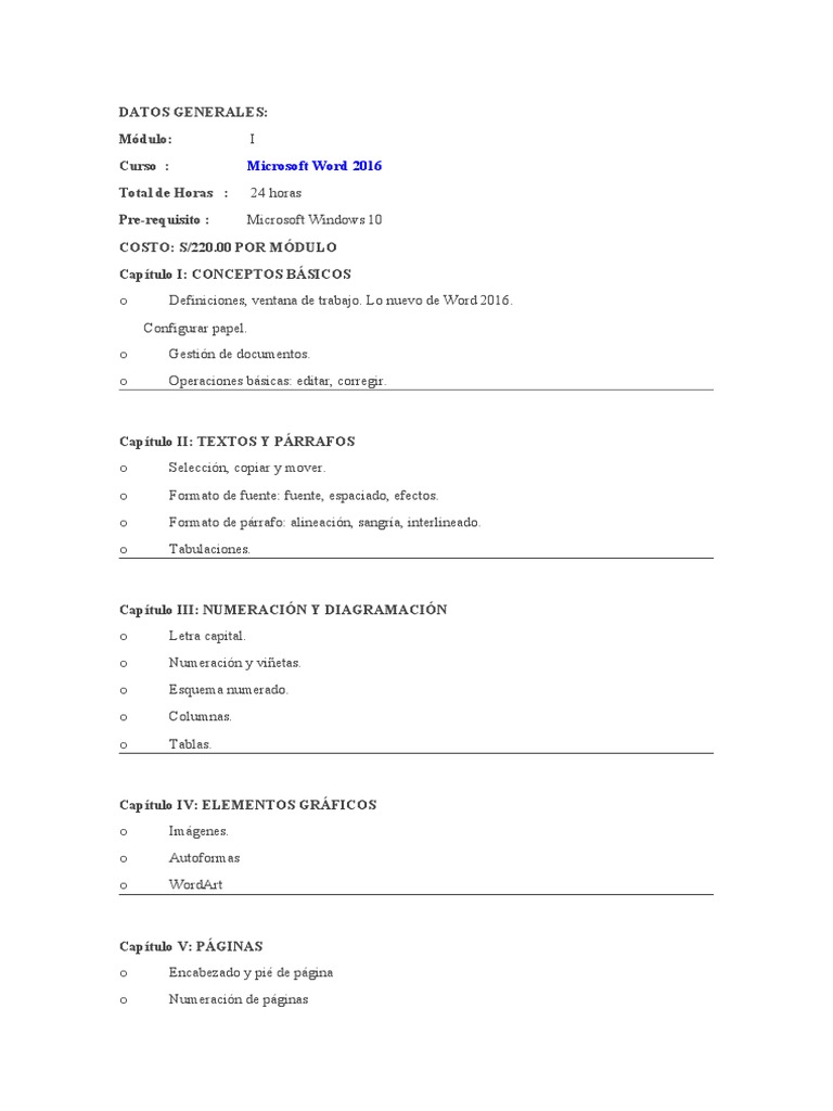 Ofimatica - MODULOS | PDF | Microsoft PowerPoint | Informática