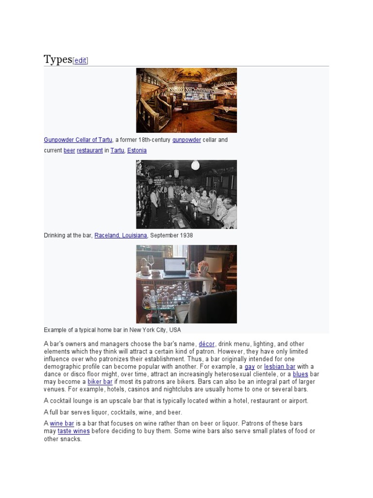 Types Gunpowder Cellar of Tartu Gunpowder Beer Restaurant Tartu Estonia PDF Bar Drinking