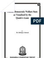 Islamic Democratic Welfare State As Visual Is Ed by The Quaid-i-Azam