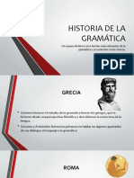 Historia de La Gramática