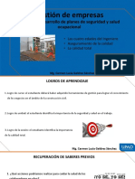 Gestión de Empresas: Unidad IV: Desarrollo de Planes de Seguridad y Salud Ocupacional