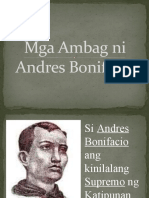 Mga Ambag Ni Andress Bonifacio