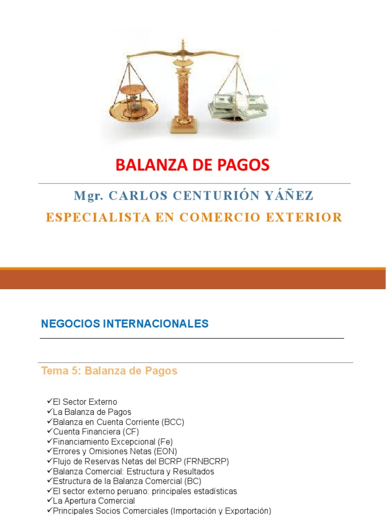 Balanza de Pagos 4 | PDF | Balance de pagos | Balanza comercial