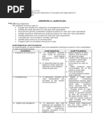 SUBJECT: Accounting 13 NC Descriptive Title: Auditing and Assurance Concepts and Applications 1