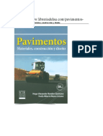 Pavimentos. Materiales, Construcción y Diseño