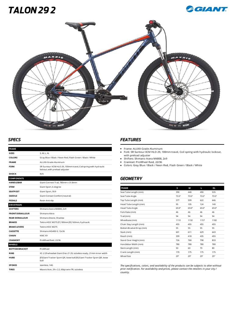 giant talon 2 29er