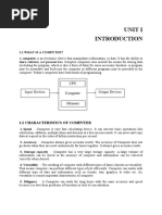 Unit I: 1.2 Characteristics of Computer