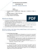 Case Study:-Grahak Telecom Summary:-: Human Resources Management Assignment - Iii