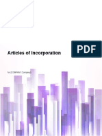 Articles of Incorporation for COMPANY.Company
